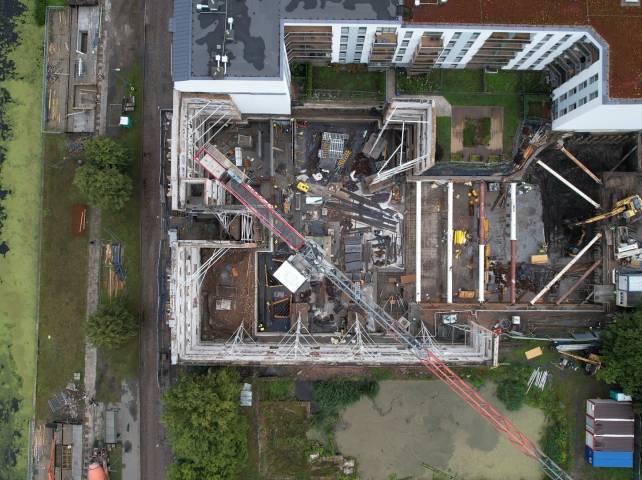 kamienna 28 z lotu ptaka gdańsk