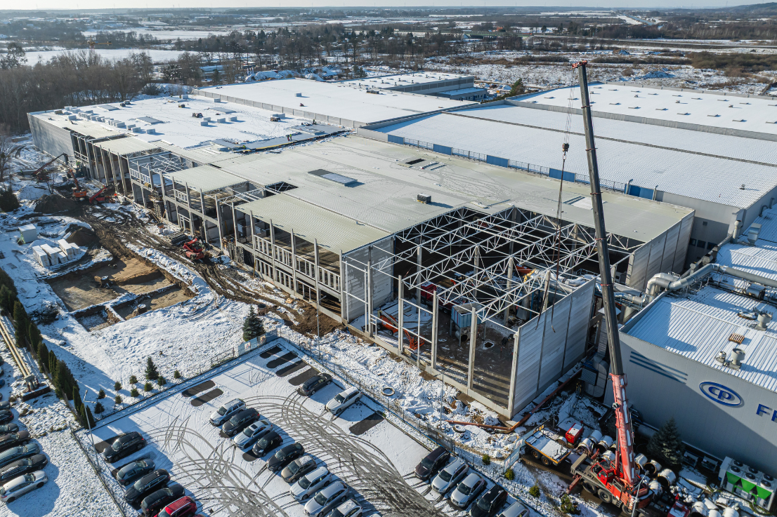 Budowa hali przemysłowej CANPACK realizowana przez ALSTAL – generalnego wykonawcę